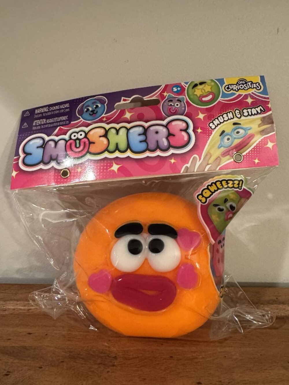 ORB Curiosities Smushers Squeeze - Orange Face